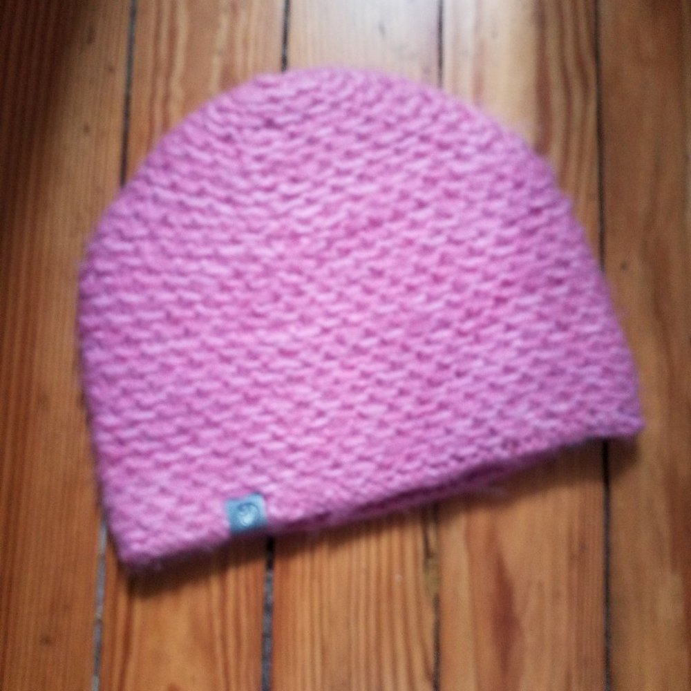 Pink knit hat